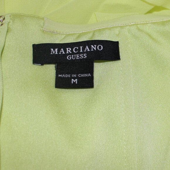 Marciano Guess Lined   Color Neon Green Formal open  Jumpsuit size Medium - Picture 6 of 9